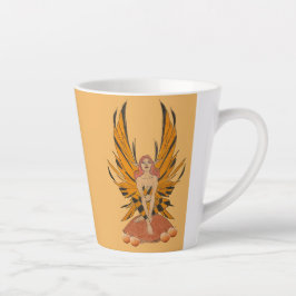 Caneca De Café Latte Fada do Halloween