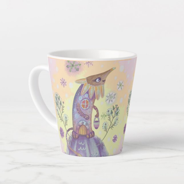 Caneca De Café Latte fada Xmas (Ângulo esquerdo)