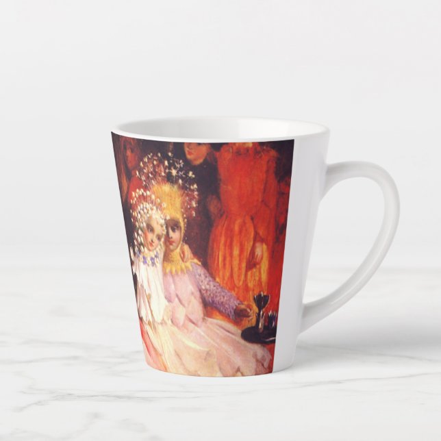 Caneca De Café Latte Fadas de Verão (Direita)
