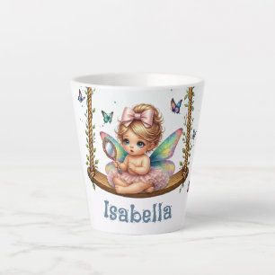 Caneca De Café Latte Fadazinha adorável