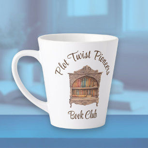 Caneca De Café Latte Fairytale Bookshelf