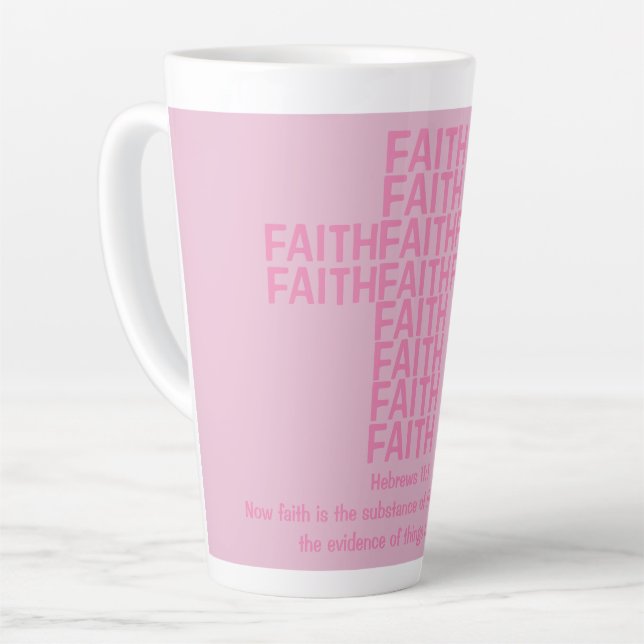 Caneca De Café Latte Faith Gifts Collection Ladies (Ângulo esquerdo)