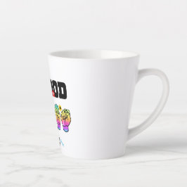 Caneca De Café Latte Fale Amor. Agite Boas Vibrações