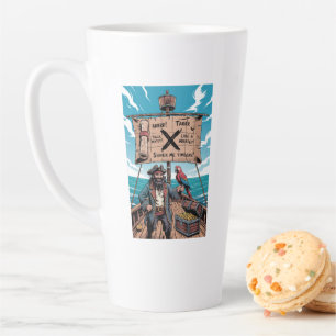 Caneca De Café Latte Fale como um dia de pirata