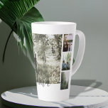 Caneca De Café Latte Família Personalizada de Colagem de Fotos e Texto<br><div class="desc">Faça uma família Personalizada Mantenha a caneca latta de Foto de Ricaso - adicione suas próprias fotos e texto - foto colagem de fotos mantendo presentes</div>