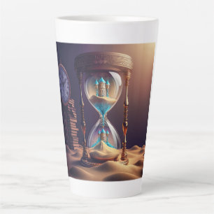 Caneca De Café Latte Fantasy Hourglass Latte Mug
