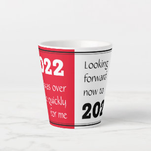 Caneca De Café Latte FAREWELL 2020 A prazo 2021 Ano Novo RED