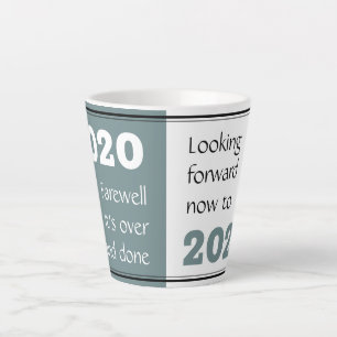 Caneca De Café Latte FAREWELL 2020 Perspectivas para 2021 Ano Novo