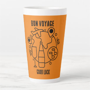 Caneca De Café Latte Farewell Bon Voyage Party
