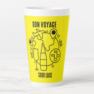 Caneca De Café Latte Farewell Bon Voyage Party