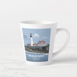 Caneca De Café Latte Farol de Portland Head