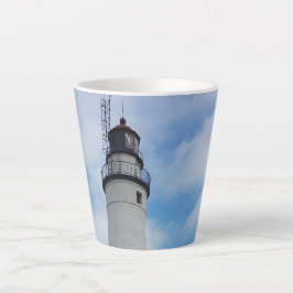 Caneca De Café Latte Farol Fort Gratiot Michigan