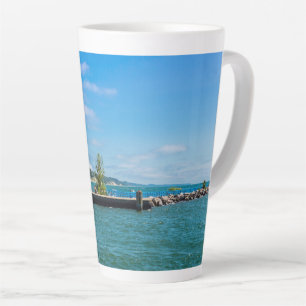 Caneca De Café Latte Farol Holland Harbor