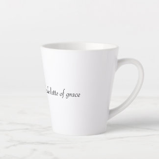 Caneca De Café Latte Fé, esperança e uma boa dose de graça