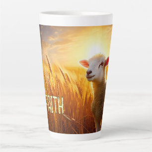 Caneca De Café Latte Fé, Lamb