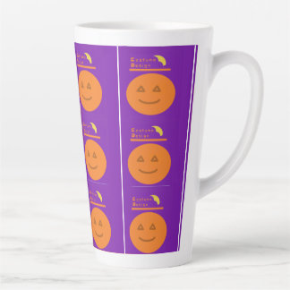 Caneca De Café Latte Fecho Design Pumpkin Latão