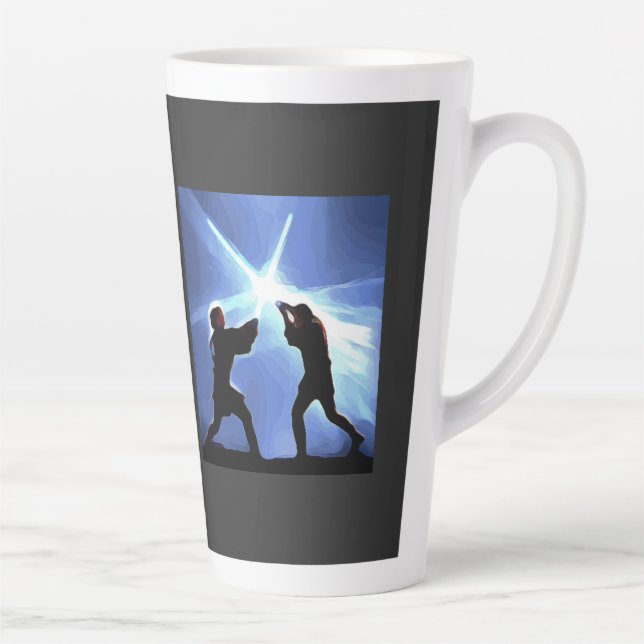Caneca De Café Latte Feel the Force (Direita)