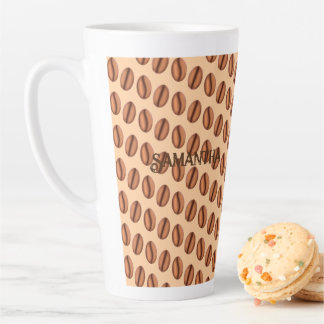 Caneca De Café Latte Feijão Cafeína Cafeína