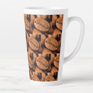 Caneca De Café Latte Feijões de café magros Fotografia para amantes de