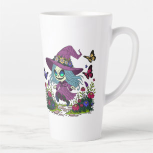 Caneca De Café Latte Feiticeira Primavera