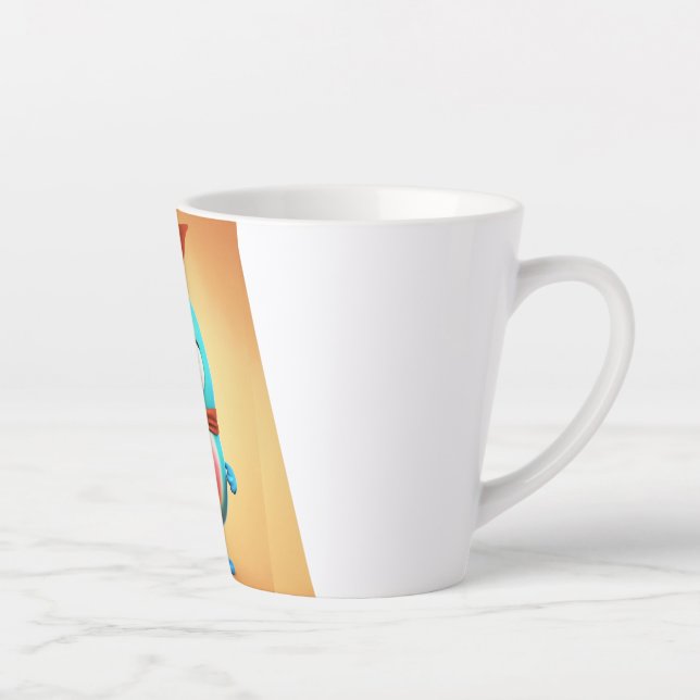 Caneca De Café Latte Felicidade de Abacate (Direita)