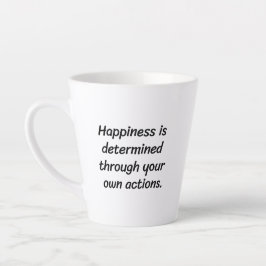 Caneca De Café Latte Felicidade - Lata