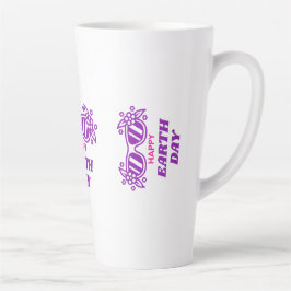 CANECA DE CAFÉ LATTE FELIZ DIA DA TERRA