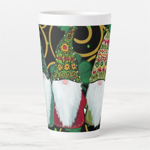 Caneca De Café Latte Feliz Dia de São Patrício GNOMOS