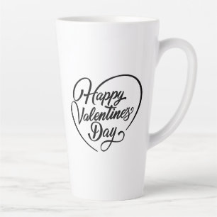 Caneca De Café Latte Feliz Dia dos Namorados-23823