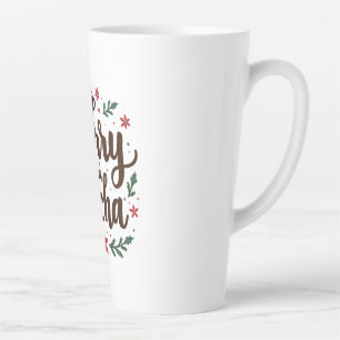 Caneca De Café Latte Feliz e Mocha Bebem café Natal Xmas
