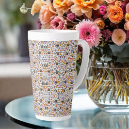 Caneca De Café Latte Feliz Halloween Latte Mug