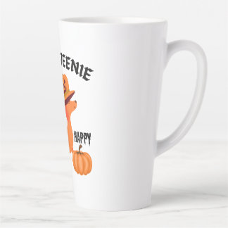 Caneca De Café Latte Feliz Halloweenie Harley