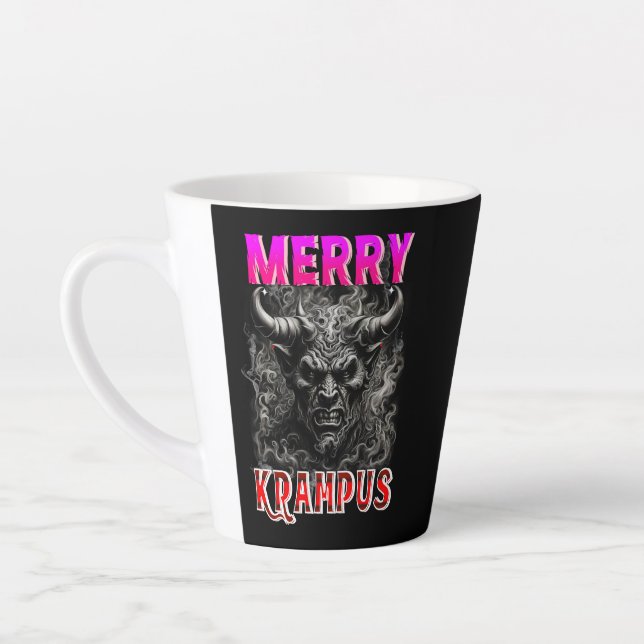 Caneca De Café Latte Feliz Krampus (Esquerda)