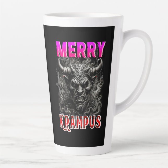 Caneca De Café Latte Feliz Krampus (Direita)