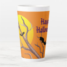 Feliz Morcego De Halloween E Lua