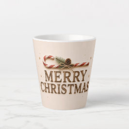 CANECA DE CAFÉ LATTE FELIZ NATAL
