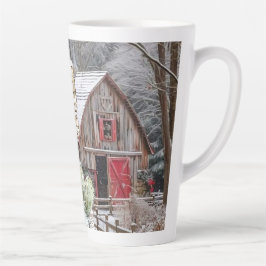 Caneca De Café Latte Feliz Natal