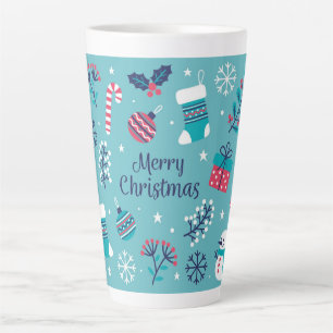 Caneca De Café Latte Feliz Natal
