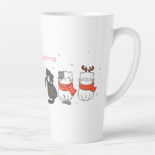 Caneca De Café Latte Feliz Natal! Caneca para café latte