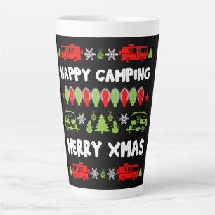 Caneca De Café Latte Feliz Natal Caravan