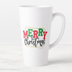 Caneca De Café Latte Feliz Natal Com Design- 80716