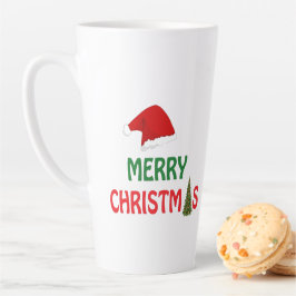 Caneca De Café Latte Feliz Natal Design de Presente de Festa