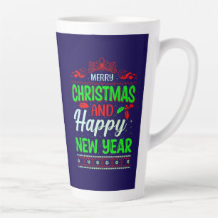 Caneca De Café Latte Feliz Natal E Feliz ano novo-61064
