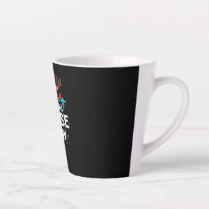 Caneca De Café Latte Feliz Natal   Enfermeira de Natal