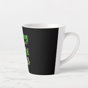 Caneca De Café Latte Feliz Natal   Feliz Natal Papais noeis de Espera