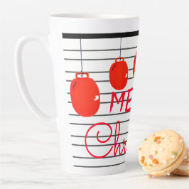 Caneca De Café Latte Feliz Natal Latte Mug