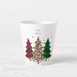 Caneca De Café Latte Feliz Natal Moderno e Elegante