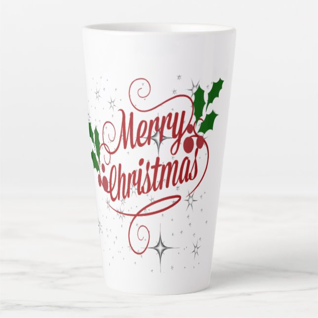 Caneca De Café Latte Feliz Natal - Mug (Frente)