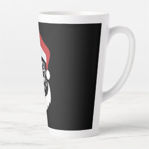 Caneca De Café Latte Feliz Natal   Papai Noel Diga Feliz Natal