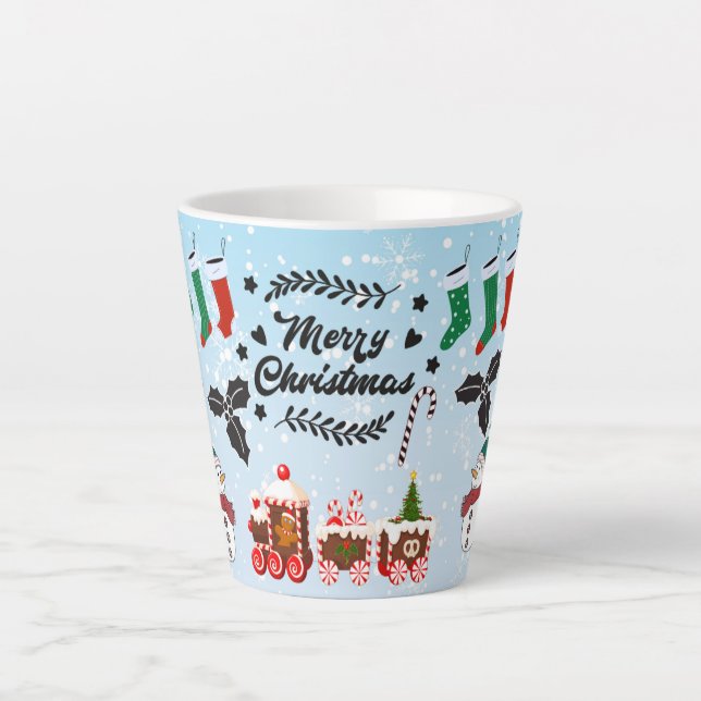 Caneca De Café Latte Feliz Natal presente de férias (Frente)